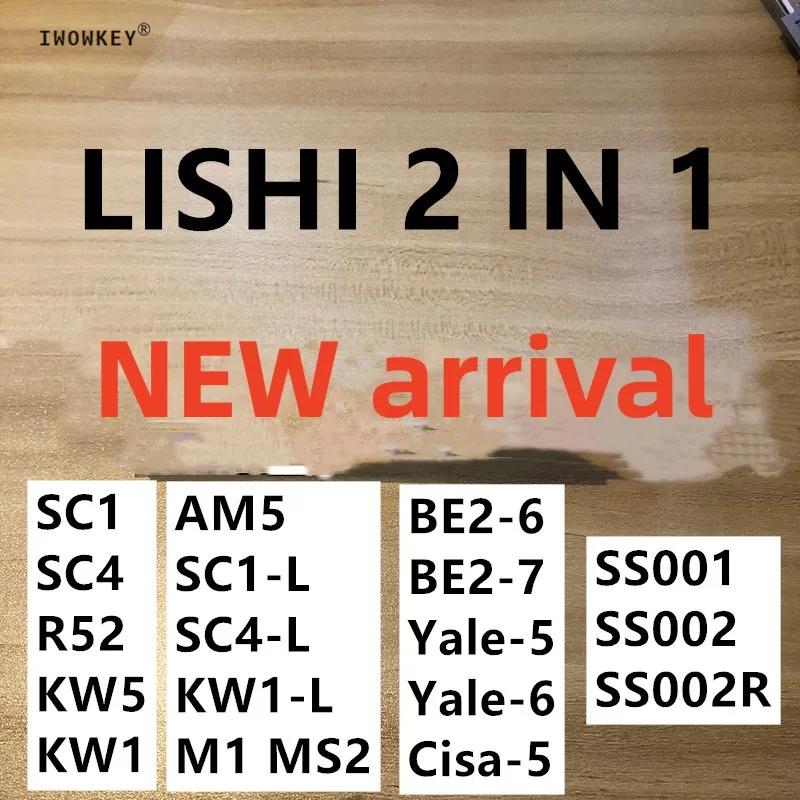 Lishi 2 in 1 , SC1 KW1 SC4 KW5 R52 SC1-L KW1-L SC4-L M1 MS2 AM5 BE2-6 BE2-7 SS001 SS002, Ż